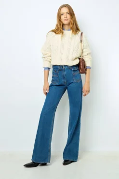 ANNA - High waist flare jeans