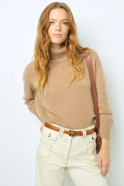 ANNA - High-waisted wide-leg pants in jean