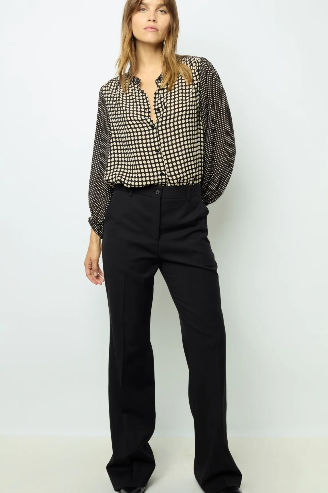 Black bootcut trousers - NEESA