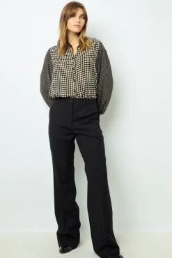 Black bootcut trousers - NEESA