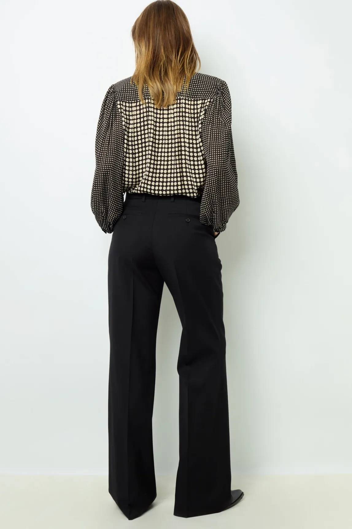 Black bootcut trousers - NEESA
