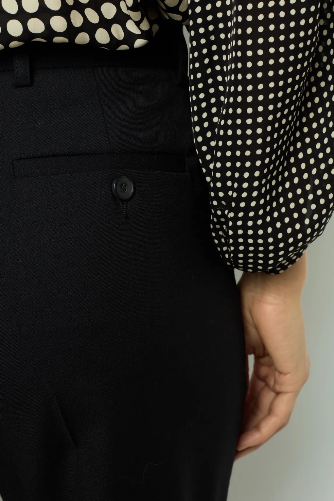Black bootcut trousers - NEESA