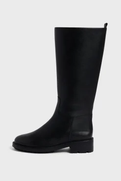 Black leather boots - ANDREW