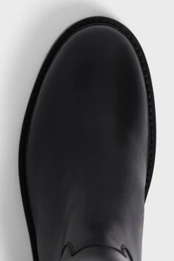 Black leather boots - ANDREW