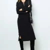 Black maxi dress with lace - SIRENA