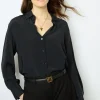 Black soft shirt - BEATA