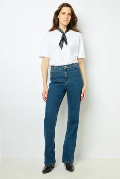 Bootcut jeans with gold buckles - NAIADE