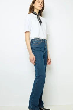 Bootcut jeans with gold buckles - NAIADE