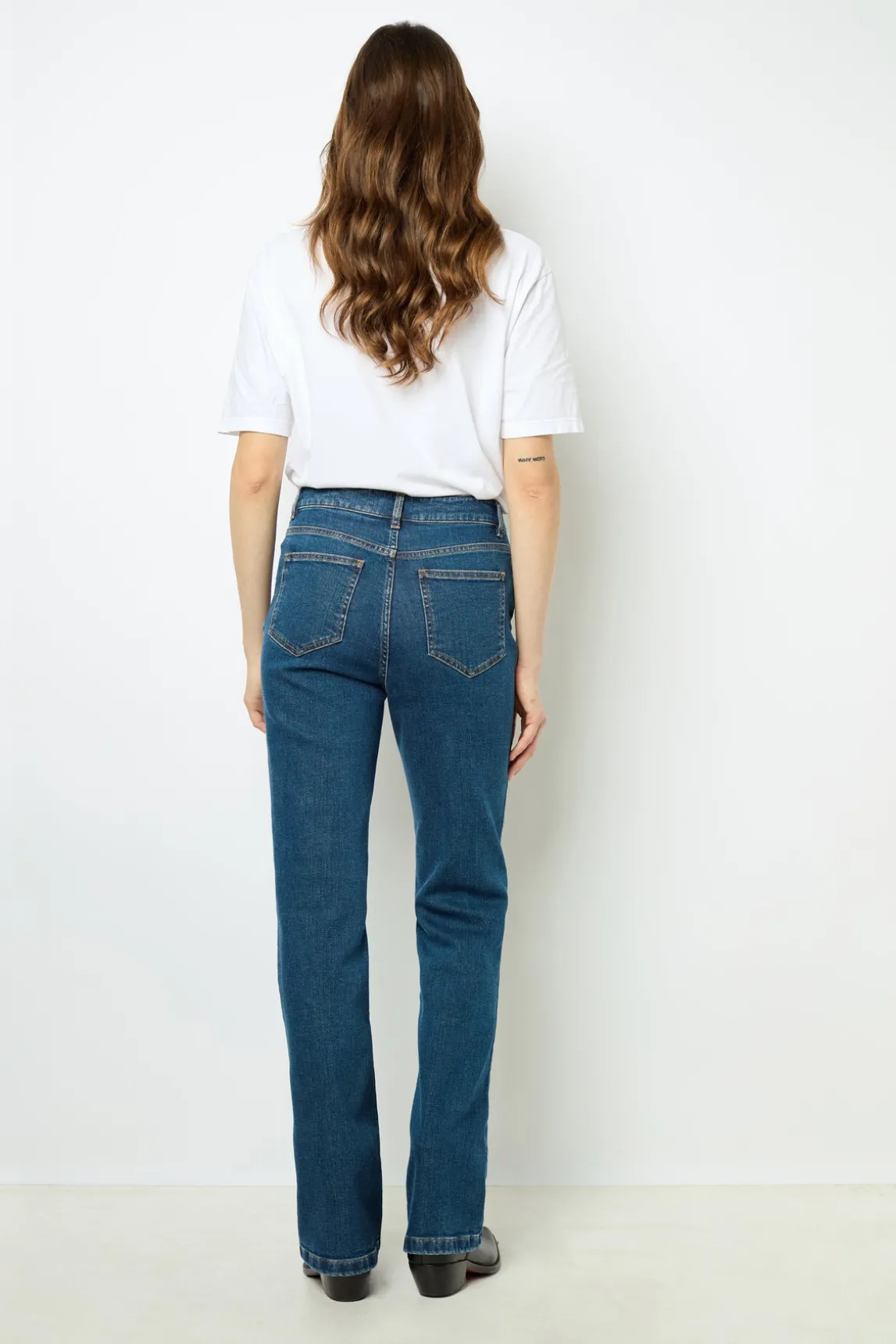 Bootcut jeans with gold buckles - NAIADE