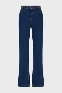Bootcut jeans with gold buckles - NAIADE