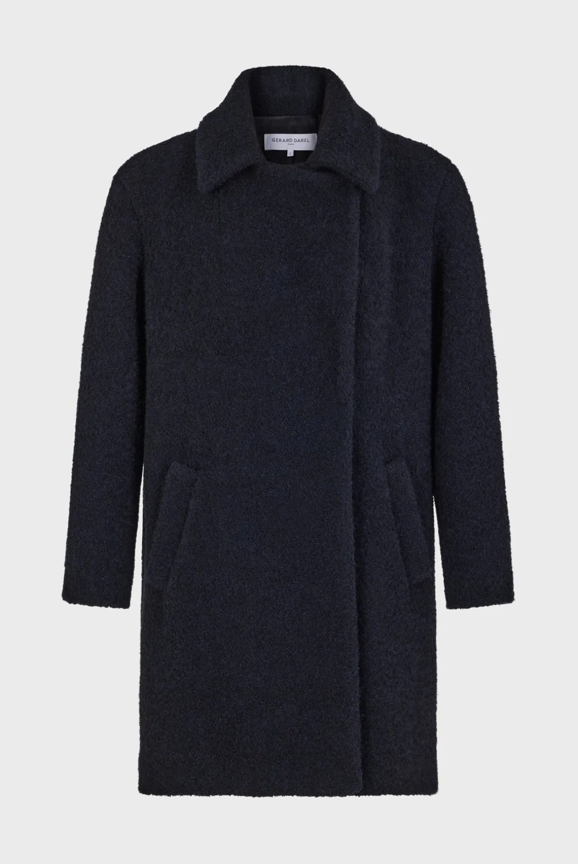 Bouclette mid-length coat - LYSANDRA
