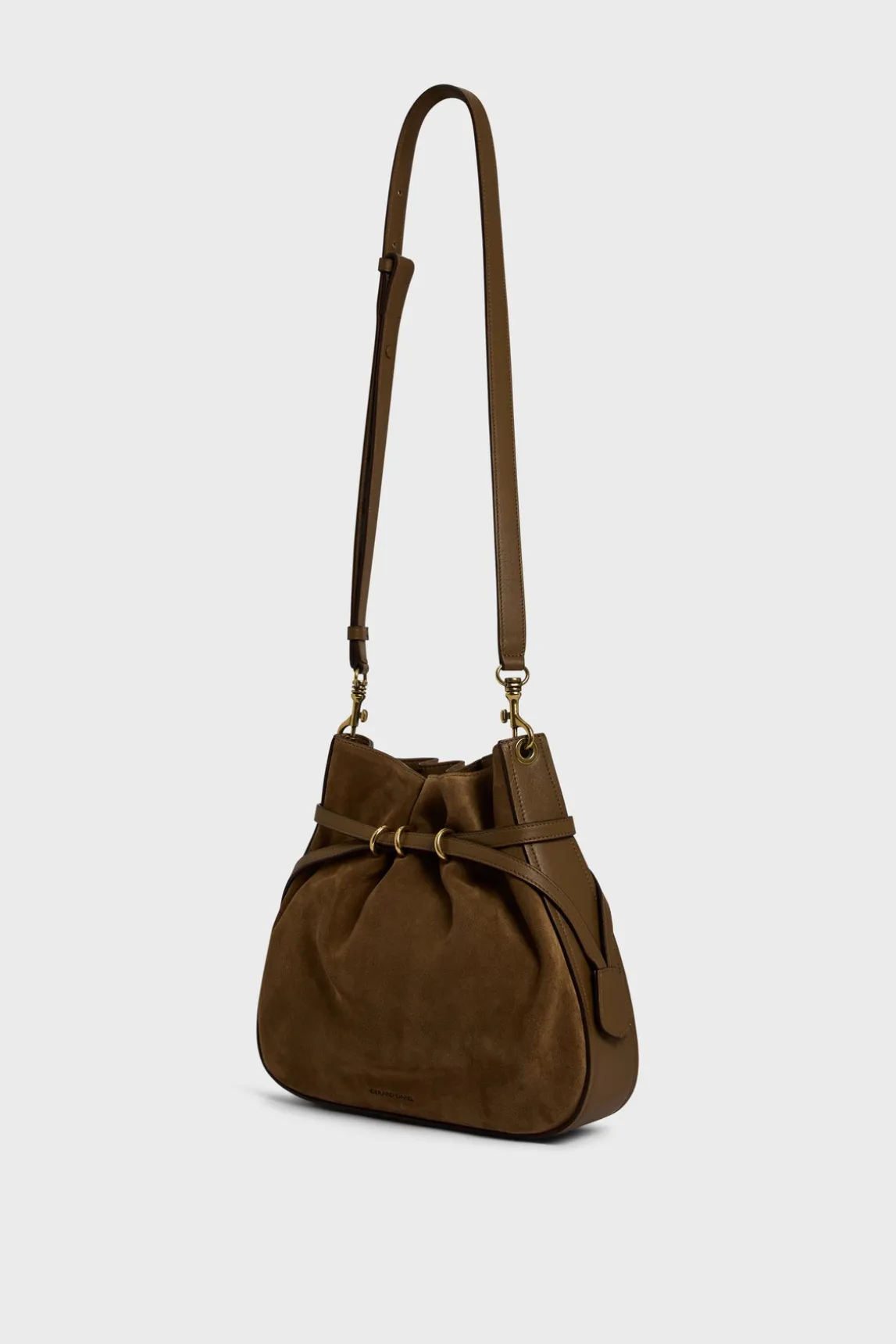 Bucket bag in suede leather - ROMY