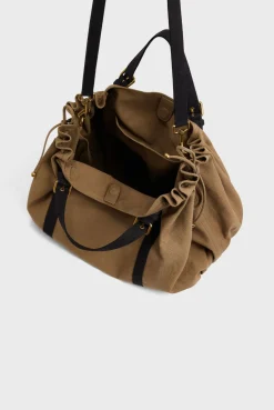 Canvas travel bag with shoulder straps - 72H