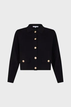 Cardigan with golden buttons - JULIE