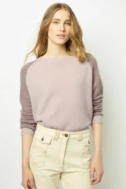 Cashmere sweater in tonal shades - JALINA