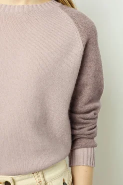 Cashmere sweater in tonal shades - JALINA