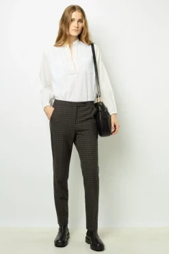 Checked slim pants - NOELIE