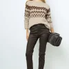 Coated slim jeans - NOURIA