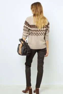 Coated slim jeans - NOURIA