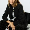 Collarless tweed jacket - MELISSA