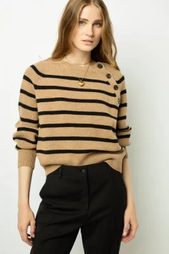 Contrasting stripe sweater - JENNA