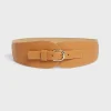 Corset belt in grainy leather - OLYMPE