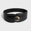 Corset belt in grainy leather - OLYMPE