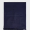 Cotton and modal scarf with monogram - DOMITILLE
