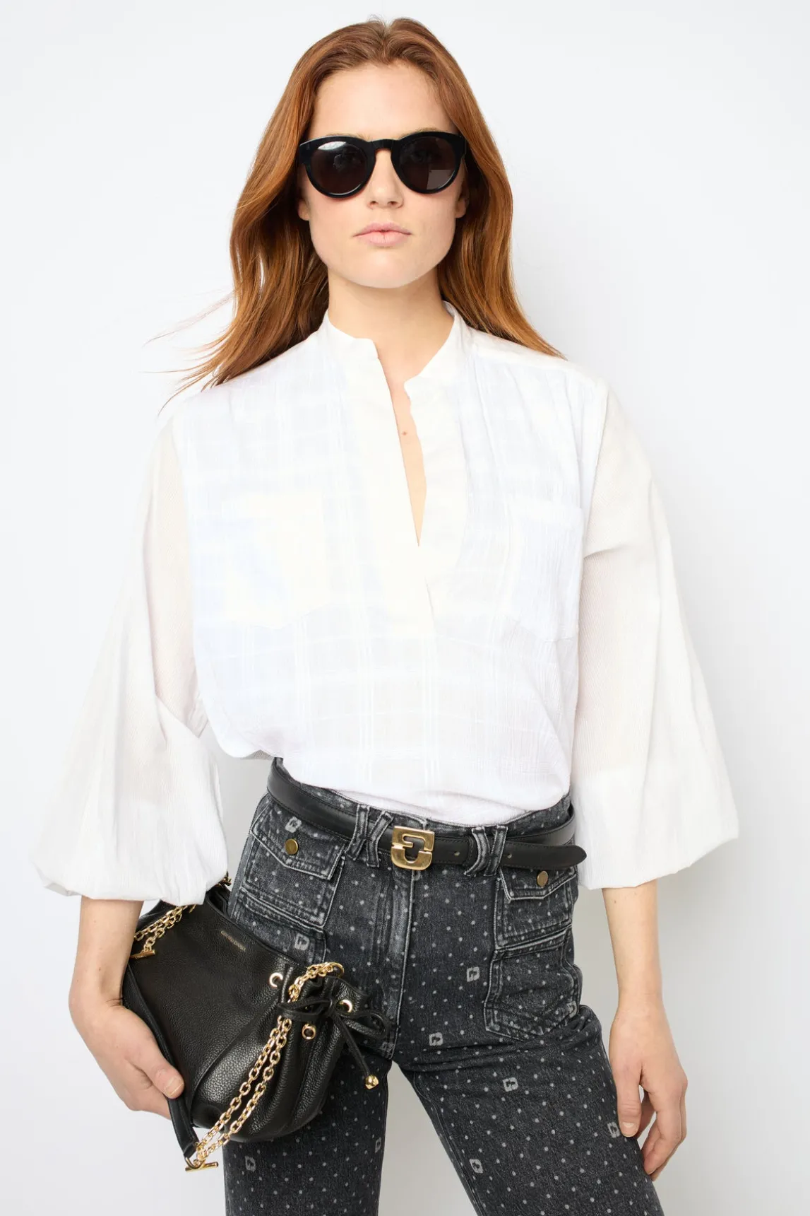 Cotton blouse - BASILIA