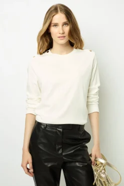 Cotton long sleeve T-shirt - AUDELIE