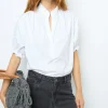Cotton poplin blouse - ANNYR