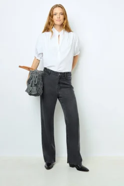 Cotton poplin blouse - ANNYR