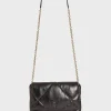 Crossbody bag in quilted metallized leather - LE FANNY