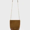 Crossbody bag in suede leather - LE MINI CHARLOTTE