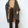 Double-face wool hooded cape - LUDMILLA