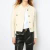 Ecru tweed jacket - MORGANE