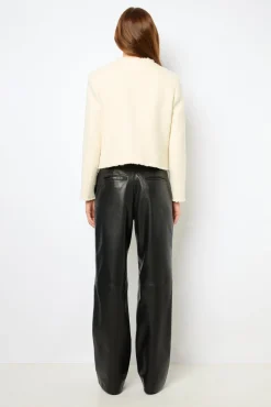 Ecru tweed jacket - MORGANE