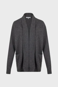 Edge to edge, open cashmere cardigan - JOHANA