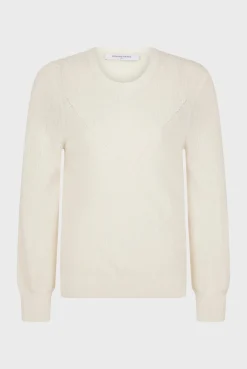 Fine knit wool round neck sweater - JANINE