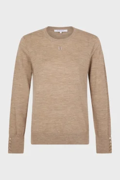 Fine wool round neck sweater - JADE
