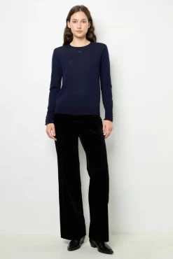 Fine wool round neck sweater - JADE