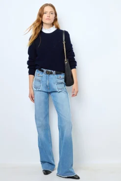 Fine wool round neck sweater - JANINE