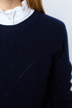 Fine wool round neck sweater - JANINE