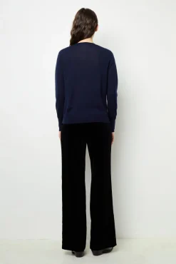 Fine wool round neck sweater - JADE