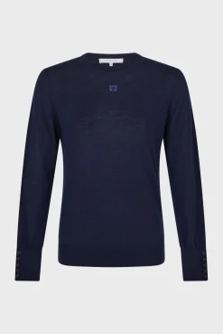 Fine wool round neck sweater - JADE