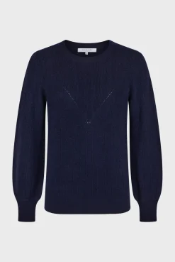 Fine wool round neck sweater - JANINE