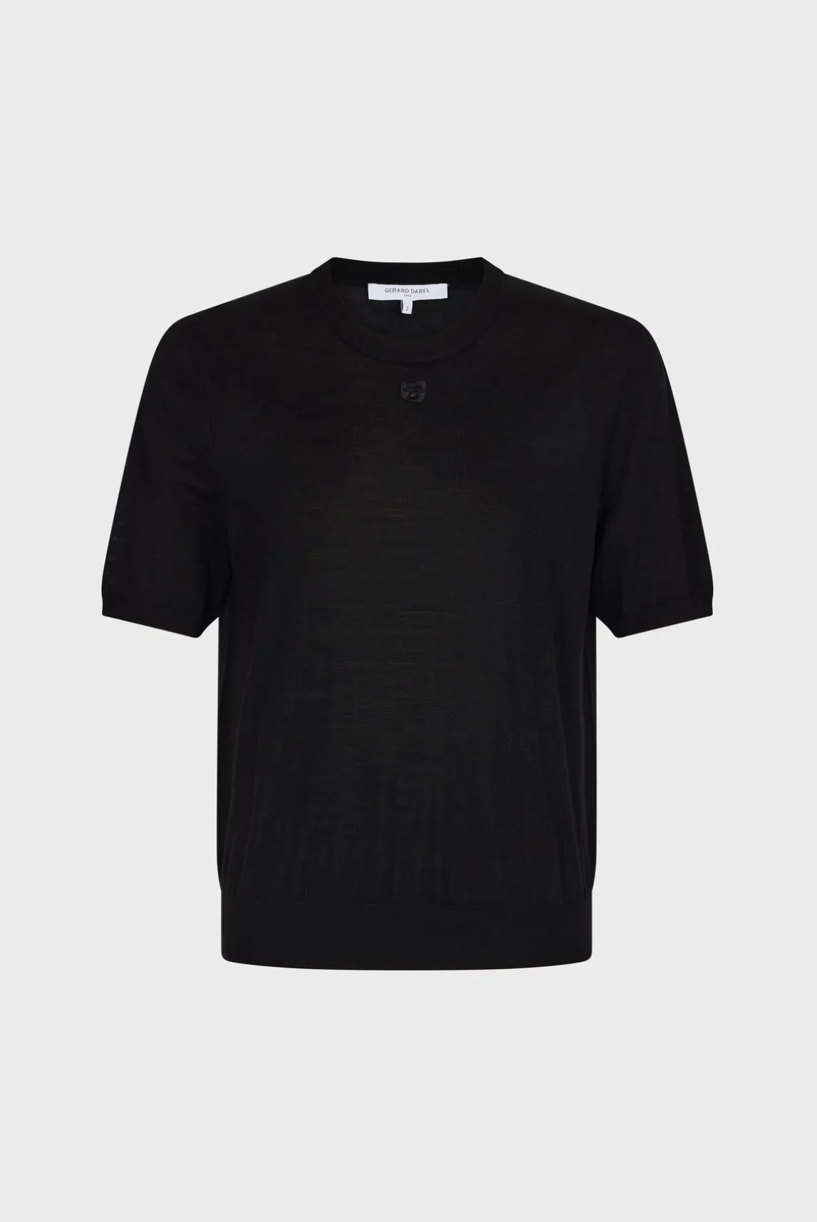 Fine wool short-sleeved sweater - JASNA
