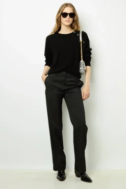 Fine wool sweater with rhinestone - JOSETTE