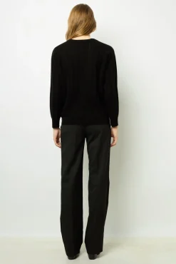 Fine wool sweater with rhinestone - JOSETTE