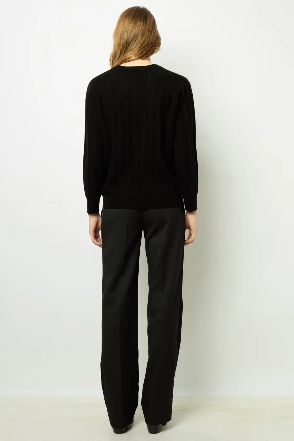 Fine wool sweater with rhinestone - JOSETTE